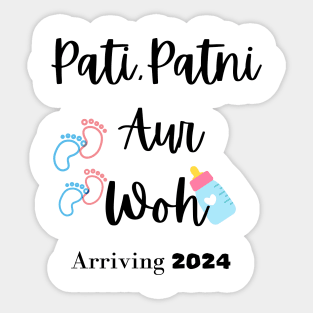 Desi Pregnancy Announcement Sticker